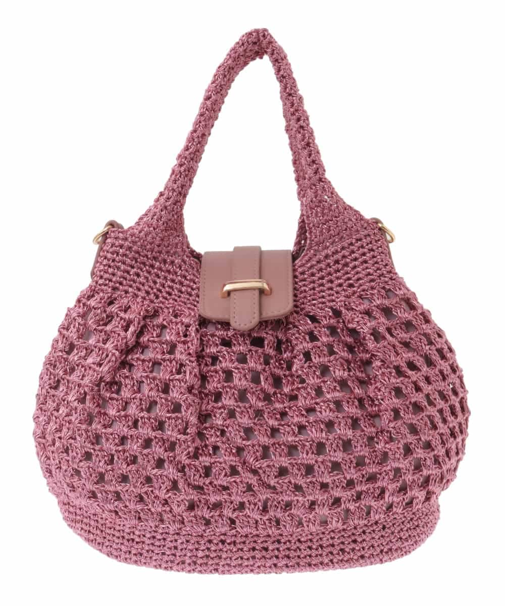 BPCGP38130 MK MICHEL KLEIN BAG(MK ミッシェルクラン バッグ) [2WAY]メッシュラメトートバッグ ピンク