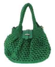 BPCGP38130 MK MICHEL KLEIN BAG(MK ミッシェルクラン バッグ) [2WAY]メッシュラメトートバッグ グリーン