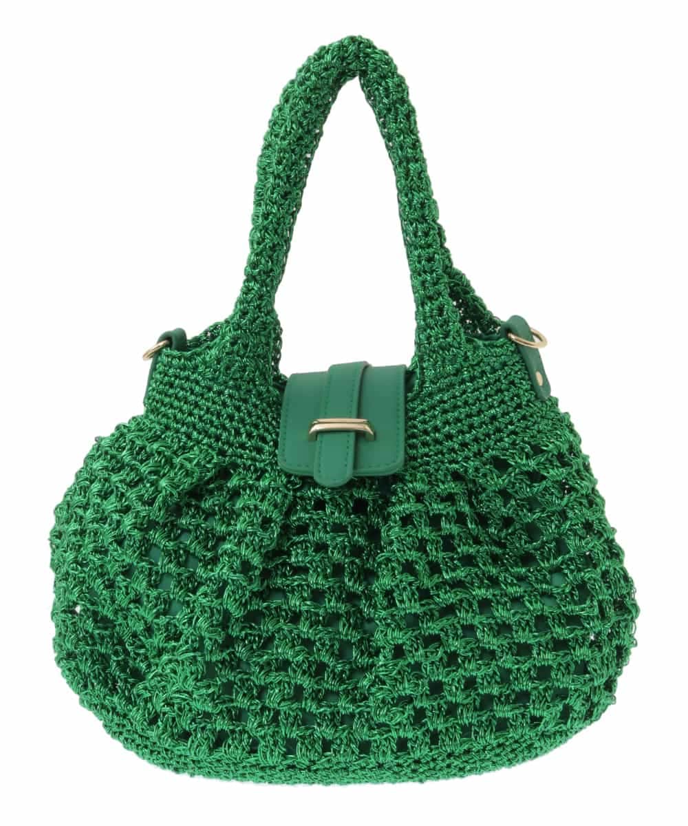 BPCGP38130 MK MICHEL KLEIN BAG(MK ミッシェルクラン バッグ) [2WAY]メッシュラメトートバッグ グリーン