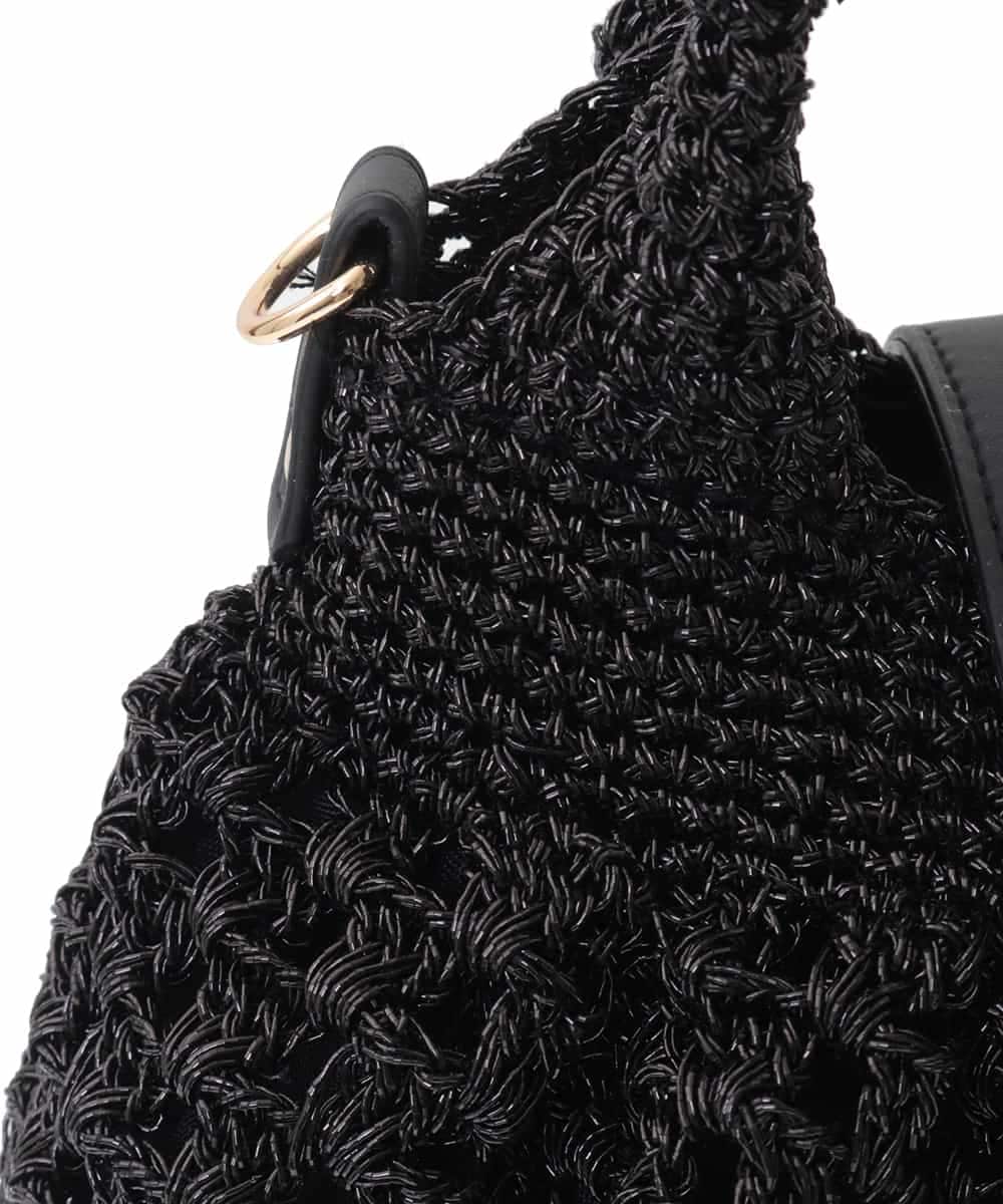 BPCGP38130 MK MICHEL KLEIN BAG(MK ミッシェルクラン バッグ) [2WAY]メッシュラメトートバッグ ブラック