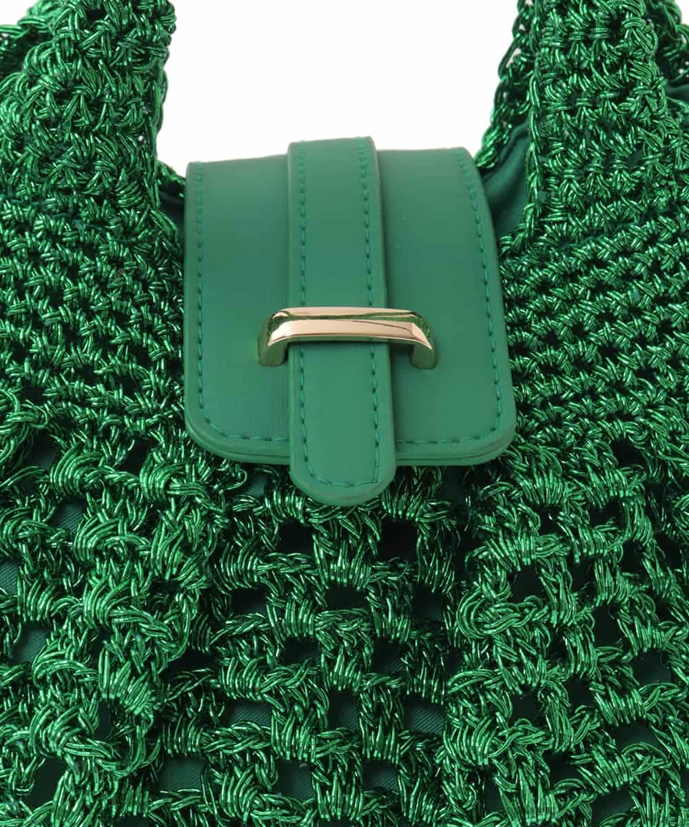 BPCGP38130 MK MICHEL KLEIN BAG(MK ミッシェルクラン バッグ) [2WAY]メッシュラメトートバッグ ブラック