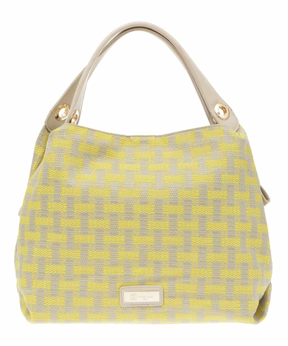 BPCGP41160 MK MICHEL KLEIN BAG(MK ミッシェルクラン バッグ) 【2WAY】デザインチェックトートバッグ イエロー