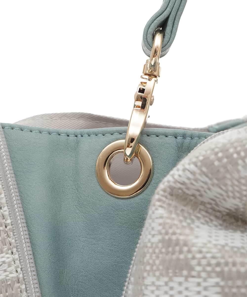 BPCGP41160 MK MICHEL KLEIN BAG(MK ミッシェルクラン バッグ) 【2WAY】デザインチェックトートバッグ ライトグレー