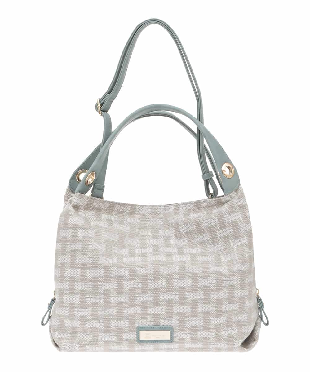 BPCGP41160 MK MICHEL KLEIN BAG(MK ミッシェルクラン バッグ) 【2WAY】デザインチェックトートバッグ ライトグレー