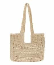 BPCGP42130 MK MICHEL KLEIN BAG(MK ミッシェルクラン バッグ) スクエアデザインメッシュバッグ ベージュ