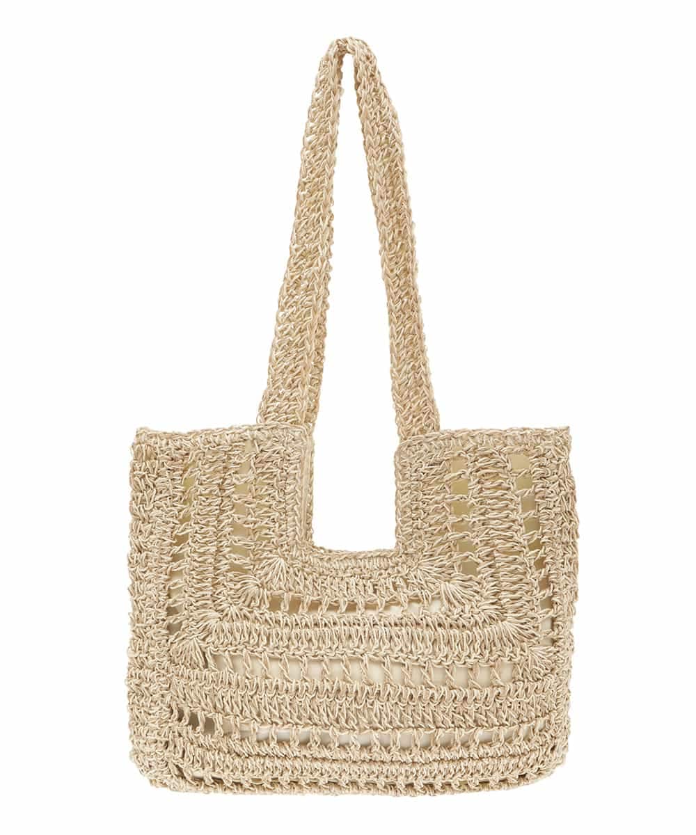 BPCGP42130 MK MICHEL KLEIN BAG(MK ミッシェルクラン バッグ) スクエアデザインメッシュバッグ ベージュ