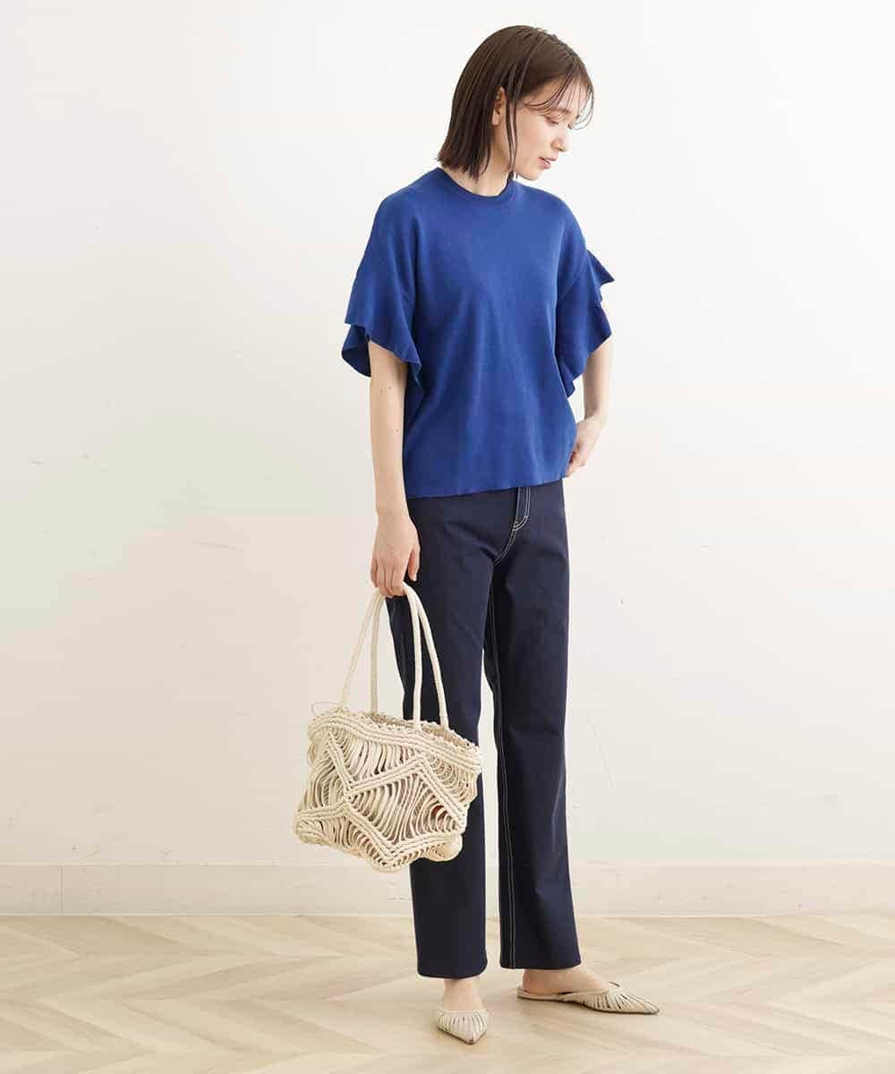 BPCGP43140 MK MICHEL KLEIN BAG(MK ミッシェルクラン バッグ) 巾着付きメッシュトートバッグ ベージュ