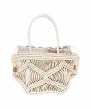 BPCGP43140 MK MICHEL KLEIN BAG(MK ミッシェルクラン バッグ) 巾着付きメッシュトートバッグ ベージュ