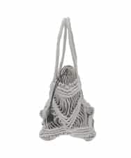 BPCGP43140 MK MICHEL KLEIN BAG(MK ミッシェルクラン バッグ) 巾着付きメッシュトートバッグ グレー