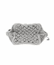 BPCGP43140 MK MICHEL KLEIN BAG(MK ミッシェルクラン バッグ) 巾着付きメッシュトートバッグ グレー