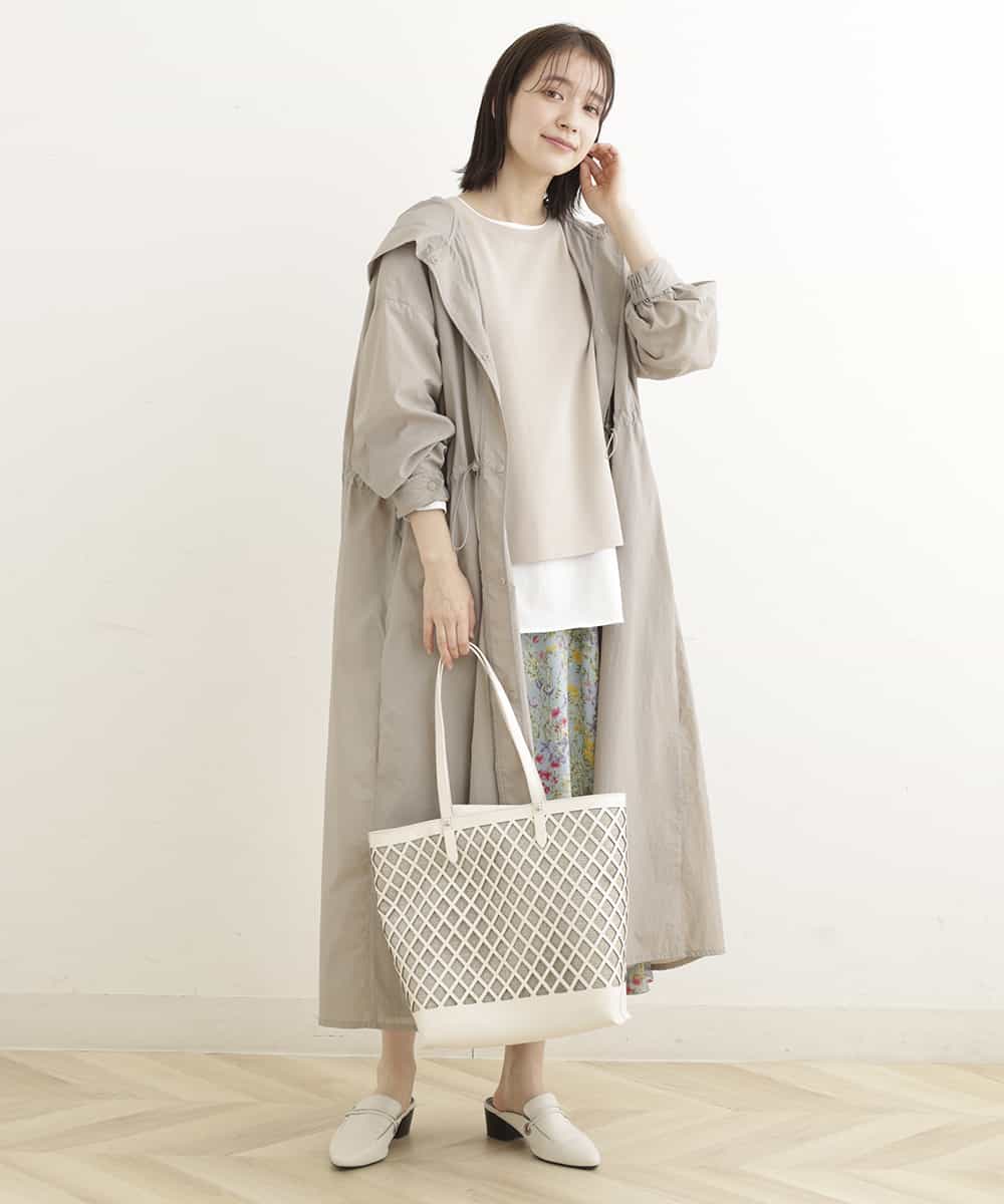 BPCGP52150 MK MICHEL KLEIN BAG(MK ミッシェルクラン バッグ) カットワークメッシュバッグ アイボリー