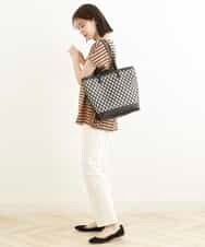 BPCGP52150 MK MICHEL KLEIN BAG(MK ミッシェルクラン バッグ) カットワークメッシュバッグ ブラック