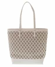 BPCGP52150 MK MICHEL KLEIN BAG(MK ミッシェルクラン バッグ) カットワークメッシュバッグ アイボリー