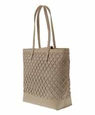 BPCGP52150 MK MICHEL KLEIN BAG(MK ミッシェルクラン バッグ) カットワークメッシュバッグ ベージュ