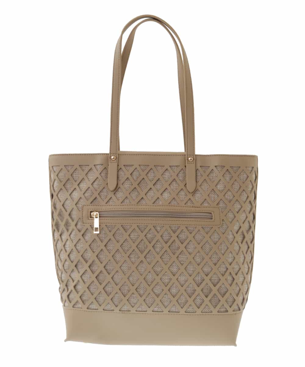 BPCGP52150 MK MICHEL KLEIN BAG(MK ミッシェルクラン バッグ) カットワークメッシュバッグ ベージュ