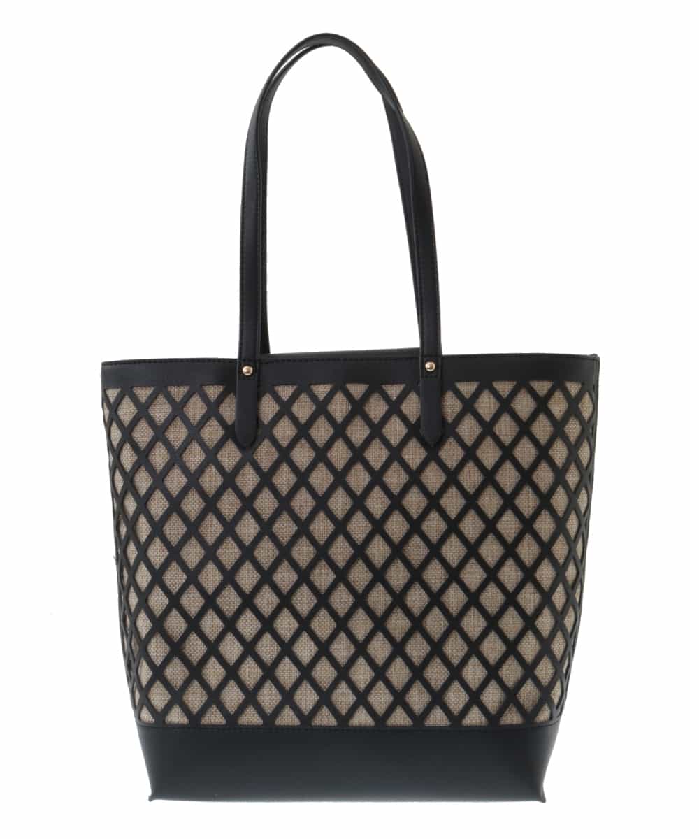 BPCGP52150 MK MICHEL KLEIN BAG(MK ミッシェルクラン バッグ) カットワークメッシュバッグ ブラック