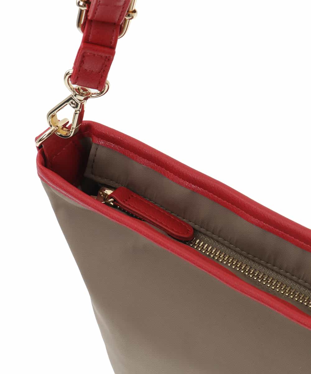 BPCGP53140 MK MICHEL KLEIN BAG(MK ミッシェルクラン バッグ) [3WAY]ラフィアミニバッグ レッド
