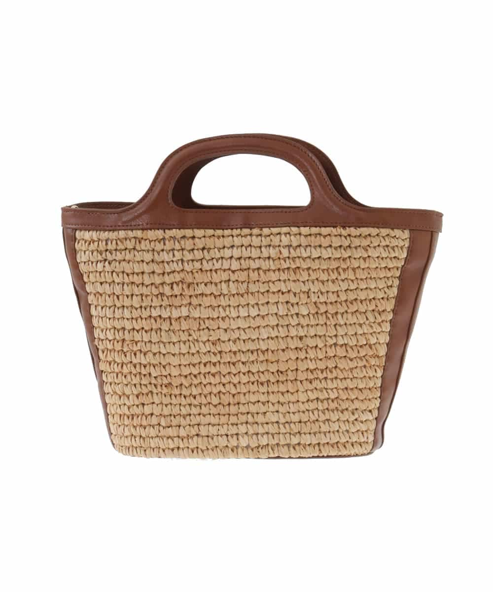 BPCGP53140 MK MICHEL KLEIN BAG(MK ミッシェルクラン バッグ) [3WAY]ラフィアミニバッグ ベージュ
