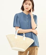 BPCGP54160 MK MICHEL KLEIN BAG(MK ミッシェルクラン バッグ) [インバッグ付き]扇型トートバッグ アイボリー