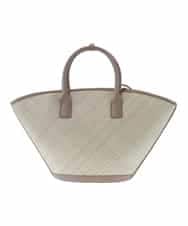 BPCGP54160 MK MICHEL KLEIN BAG(MK ミッシェルクラン バッグ) [インバッグ付き]扇型トートバッグ ベージュ