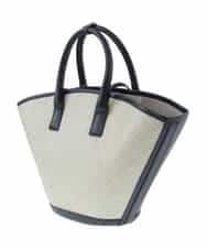 BPCGP54160 MK MICHEL KLEIN BAG(MK ミッシェルクラン バッグ) [インバッグ付き]扇型トートバッグ ブラック