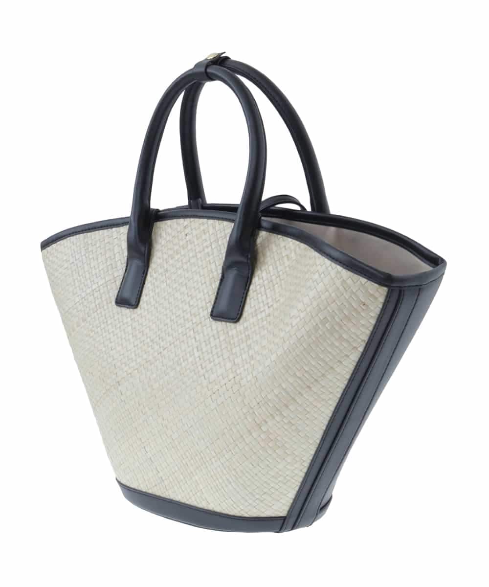 BPCGP54160 MK MICHEL KLEIN BAG(MK ミッシェルクラン バッグ) [インバッグ付き]扇型トートバッグ ブラック