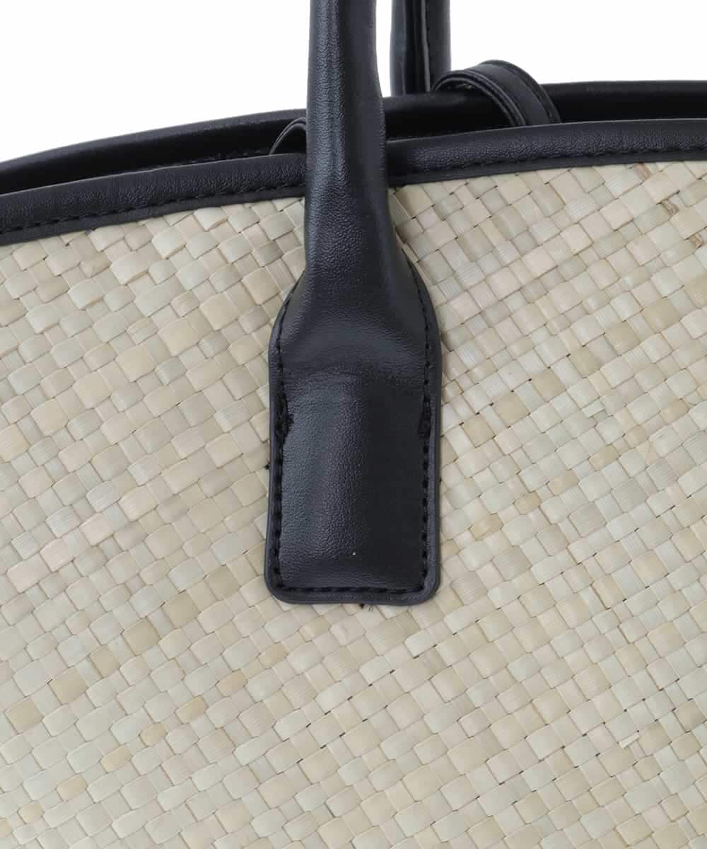 BPCGP54160 MK MICHEL KLEIN BAG(MK ミッシェルクラン バッグ) [インバッグ付き]扇型トートバッグ ブラック