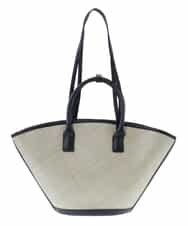BPCGP54160 MK MICHEL KLEIN BAG(MK ミッシェルクラン バッグ) [インバッグ付き]扇型トートバッグ ブラック
