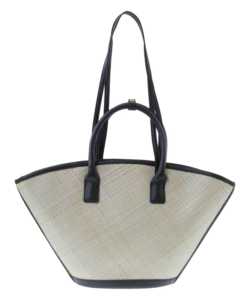 BPCGP54160 MK MICHEL KLEIN BAG(MK ミッシェルクラン バッグ) [インバッグ付き]扇型トートバッグ ブラック