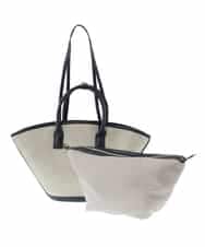 BPCGP54160 MK MICHEL KLEIN BAG(MK ミッシェルクラン バッグ) [インバッグ付き]扇型トートバッグ ブラック
