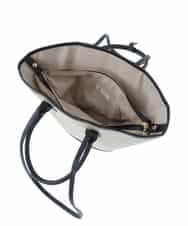 BPCGP54160 MK MICHEL KLEIN BAG(MK ミッシェルクラン バッグ) [インバッグ付き]扇型トートバッグ ブラック