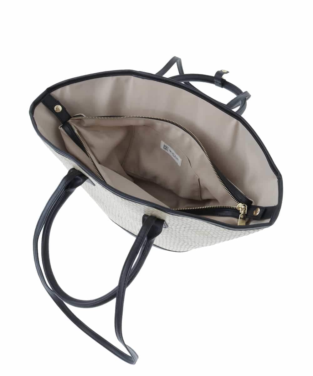 BPCGP54160 MK MICHEL KLEIN BAG(MK ミッシェルクラン バッグ) [インバッグ付き]扇型トートバッグ ブラック