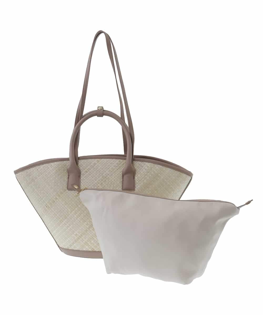 BPCGP54160 MK MICHEL KLEIN BAG(MK ミッシェルクラン バッグ) [インバッグ付き]扇型トートバッグ ブラック