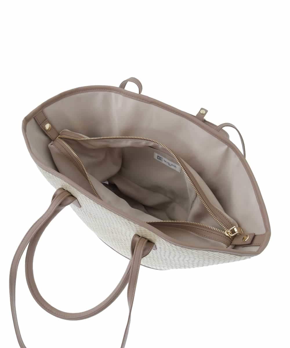 BPCGP54160 MK MICHEL KLEIN BAG(MK ミッシェルクラン バッグ) [インバッグ付き]扇型トートバッグ ブラック