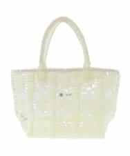 BPCGP57130 MK MICHEL KLEIN BAG(MK ミッシェルクラン バッグ) かぎ編みデザイントートバッグ アイボリー