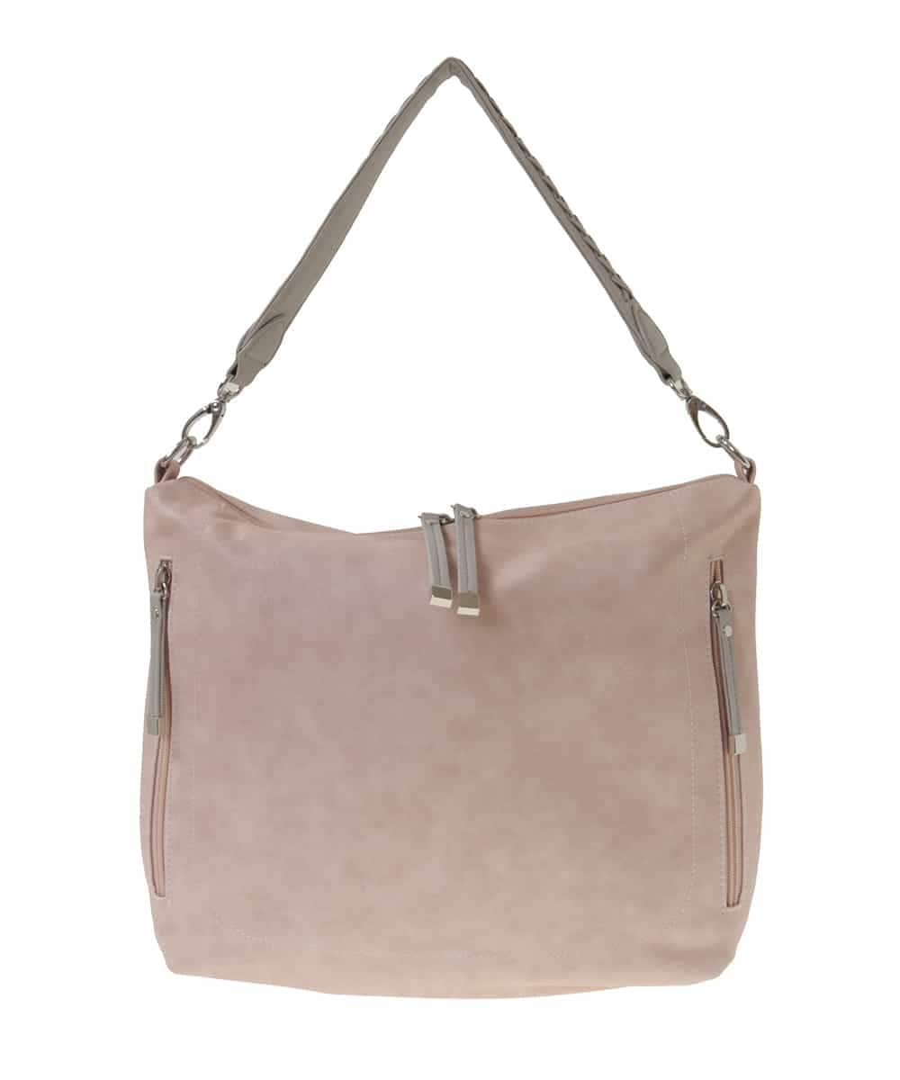 BPCGP63140 MK MICHEL KLEIN BAG(MK ミッシェルクラン バッグ) 【2WAY】デザインハンドルフェイクレザートートバッグ ピンク