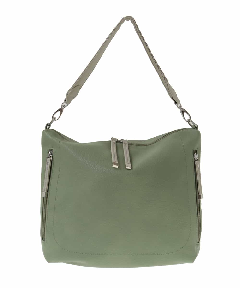 BPCGP63140 MK MICHEL KLEIN BAG(MK ミッシェルクラン バッグ) 【2WAY】デザインハンドルフェイクレザートートバッグ グリーン