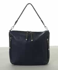 BPCGP63140 MK MICHEL KLEIN BAG(MK ミッシェルクラン バッグ) 【2WAY】デザインハンドルフェイクレザートートバッグ ネイビー