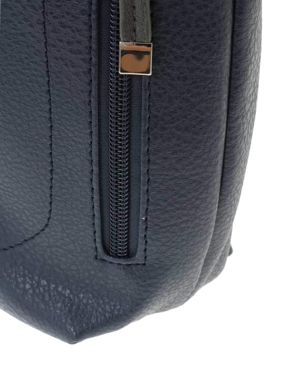 BPCGP63140 MK MICHEL KLEIN BAG(MK ミッシェルクラン バッグ) 【2WAY】デザインハンドルフェイクレザートートバッグ ネイビー