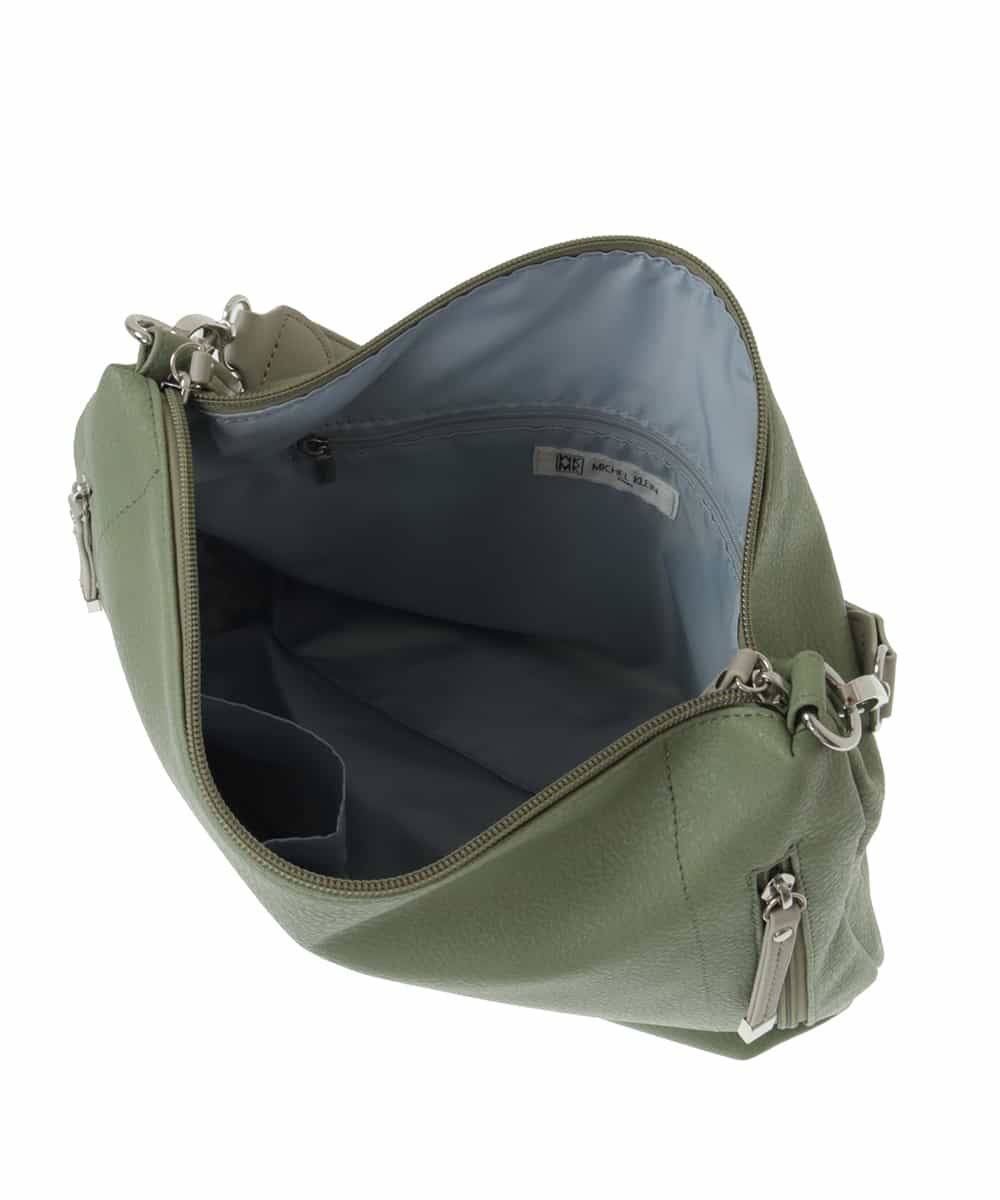 BPCGP63140 MK MICHEL KLEIN BAG(MK ミッシェルクラン バッグ) 【2WAY】デザインハンドルフェイクレザートートバッグ ネイビー