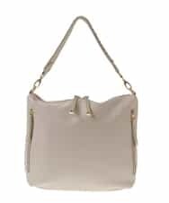 BPCGP63140 MK MICHEL KLEIN BAG(MK ミッシェルクラン バッグ) 【2WAY】デザインハンドルフェイクレザートートバッグ ベージュ