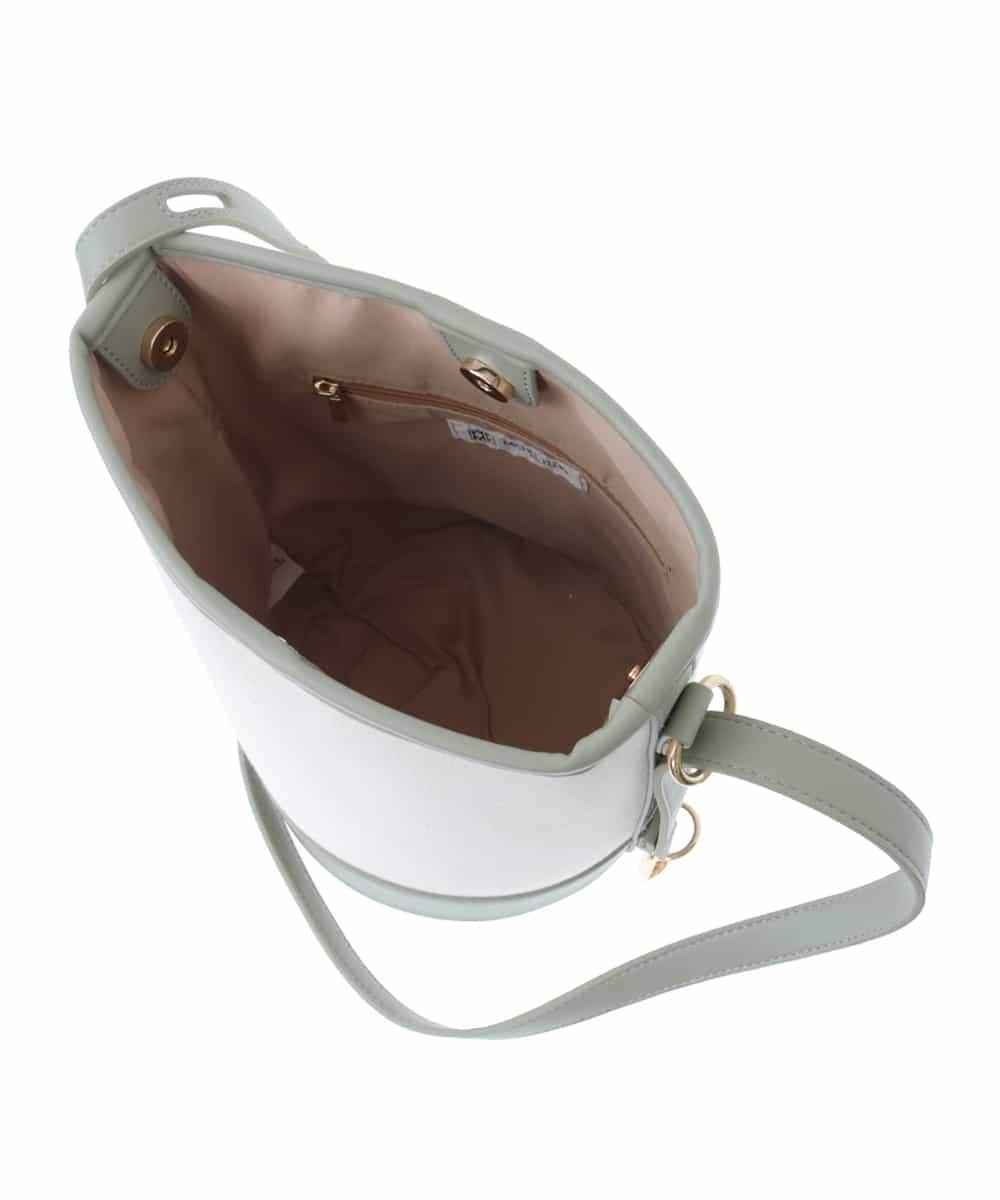 BPCGP64120 MK MICHEL KLEIN BAG(MK ミッシェルクラン バッグ) コンビネーションバケツ型ショルダー グリーン