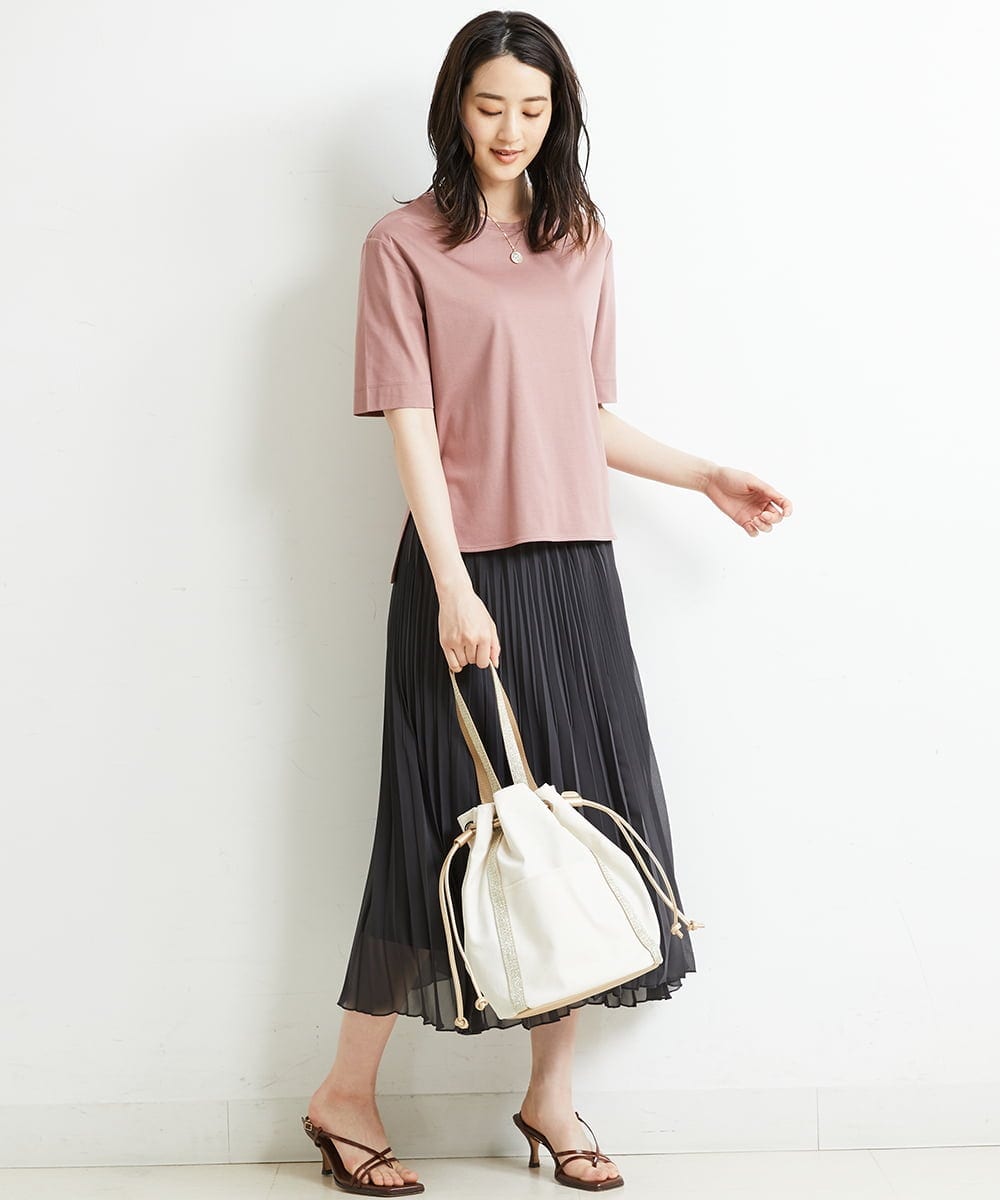 BPCGP66130 MK MICHEL KLEIN BAG(MK ミッシェルクラン バッグ) [2WAY]巾着デザイントートバッグ アイボリー