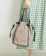 BPCGP66130 MK MICHEL KLEIN BAG(MK ミッシェルクラン バッグ) [2WAY]巾着デザイントートバッグ モカベージュ