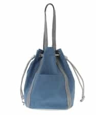 BPCGP66130 MK MICHEL KLEIN BAG(MK ミッシェルクラン バッグ) [2WAY]巾着デザイントートバッグ ブルー