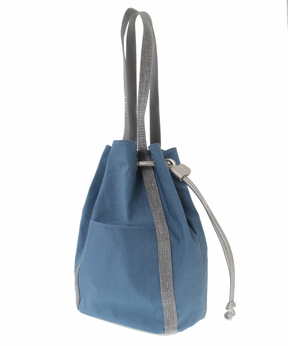 BPCGP66130 MK MICHEL KLEIN BAG(MK ミッシェルクラン バッグ) [2WAY]巾着デザイントートバッグ ブルー