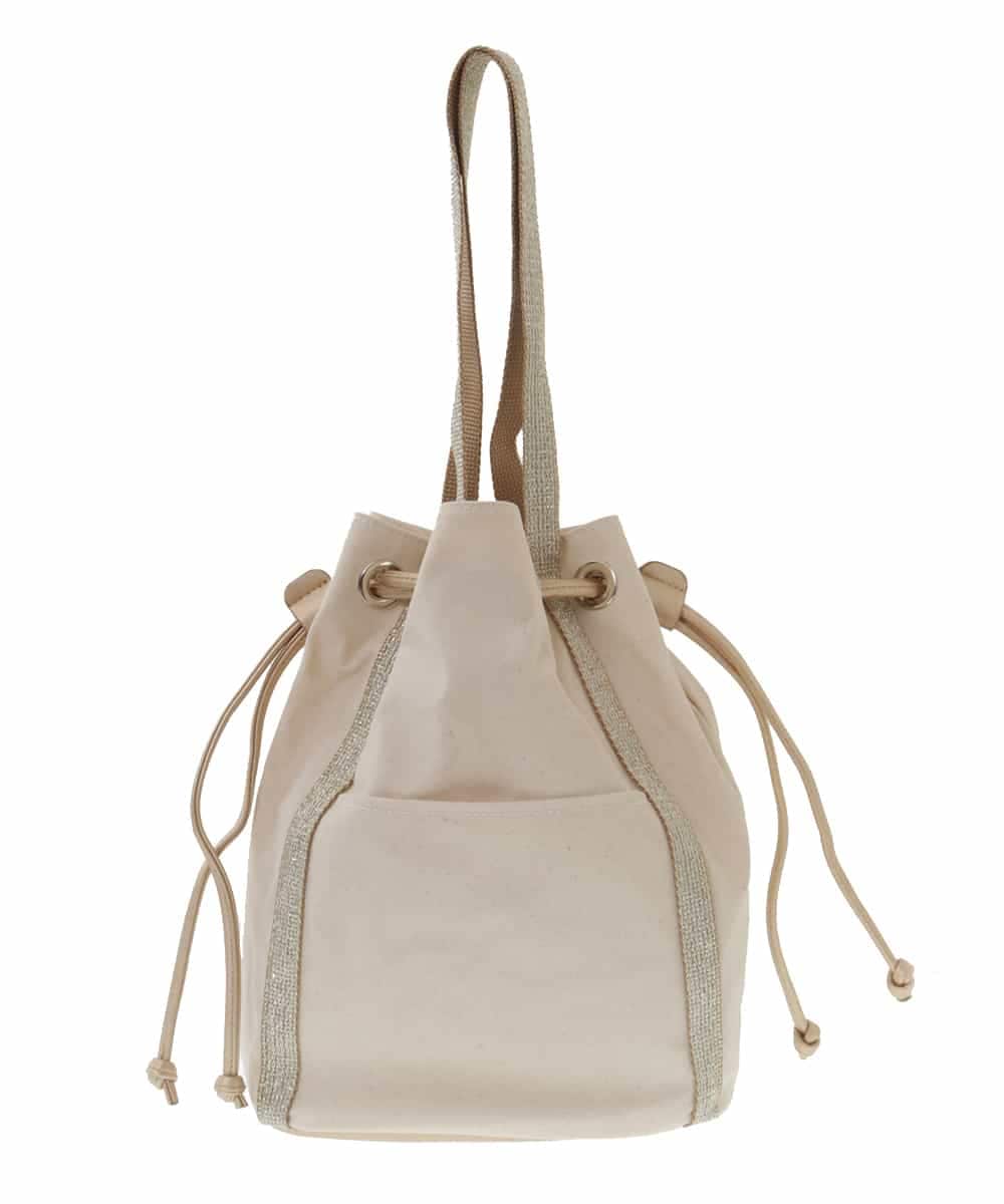 BPCGP66130 MK MICHEL KLEIN BAG(MK ミッシェルクラン バッグ) [2WAY]巾着デザイントートバッグ アイボリー