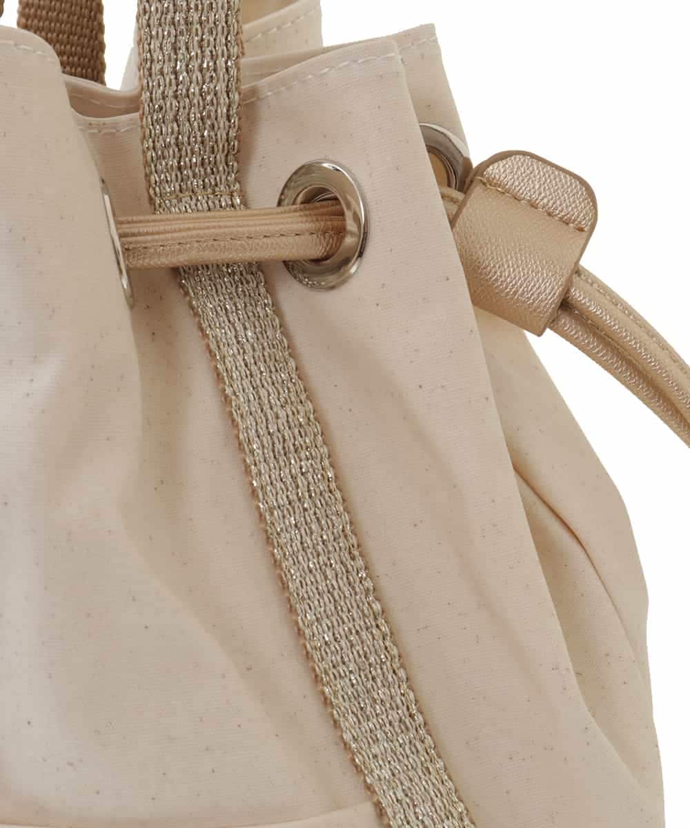 BPCGP66130 MK MICHEL KLEIN BAG(MK ミッシェルクラン バッグ) [2WAY]巾着デザイントートバッグ アイボリー