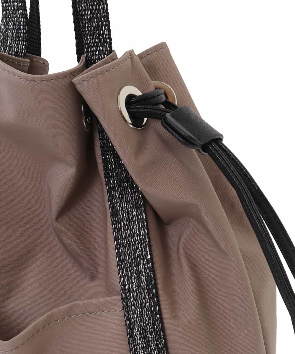 BPCGP66130 MK MICHEL KLEIN BAG(MK ミッシェルクラン バッグ) [2WAY]巾着デザイントートバッグ モカベージュ