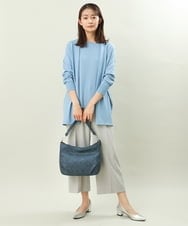 BPCGS30150 MK MICHEL KLEIN BAG(MK ミッシェルクラン バッグ) [2WAY/チャーム付き]パンチングデザインバッグ ネイビー